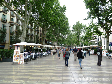 Paseo de Las Ramblas, Barcelona.